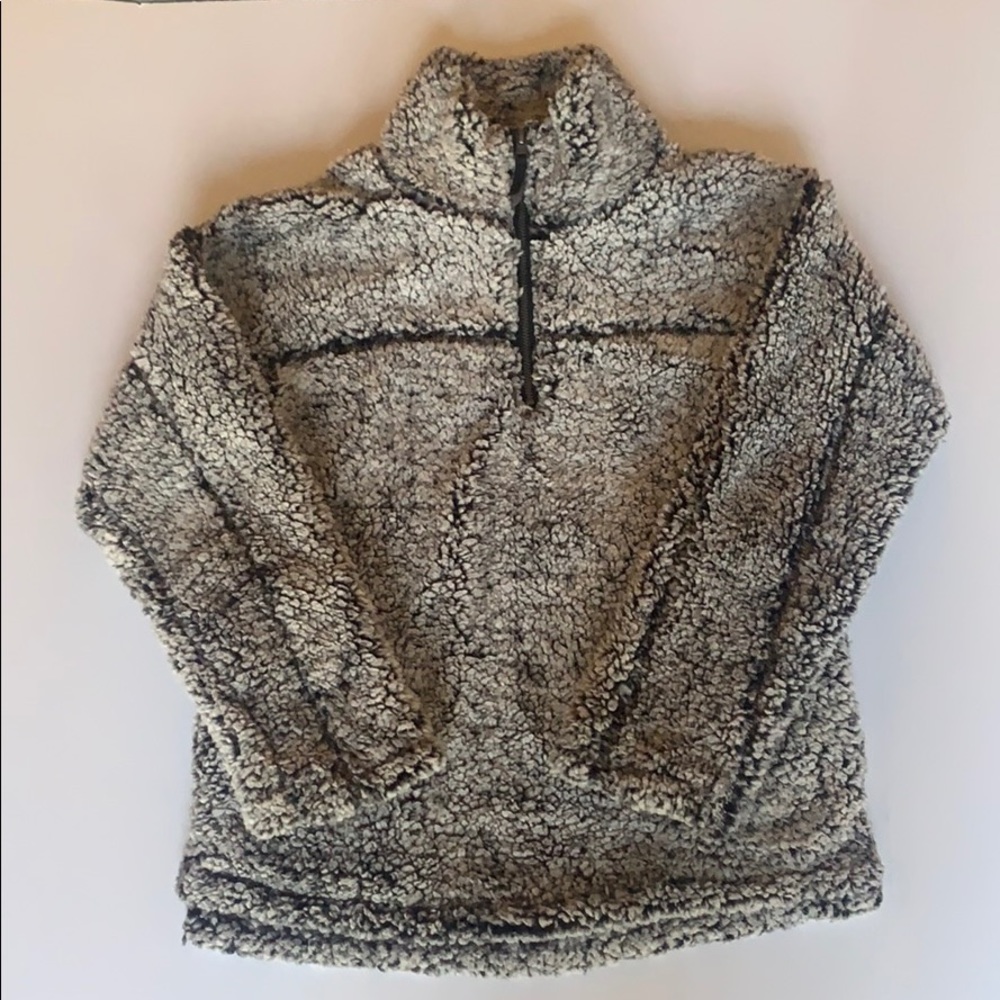 Elodie Sherpa grey sweater size small
